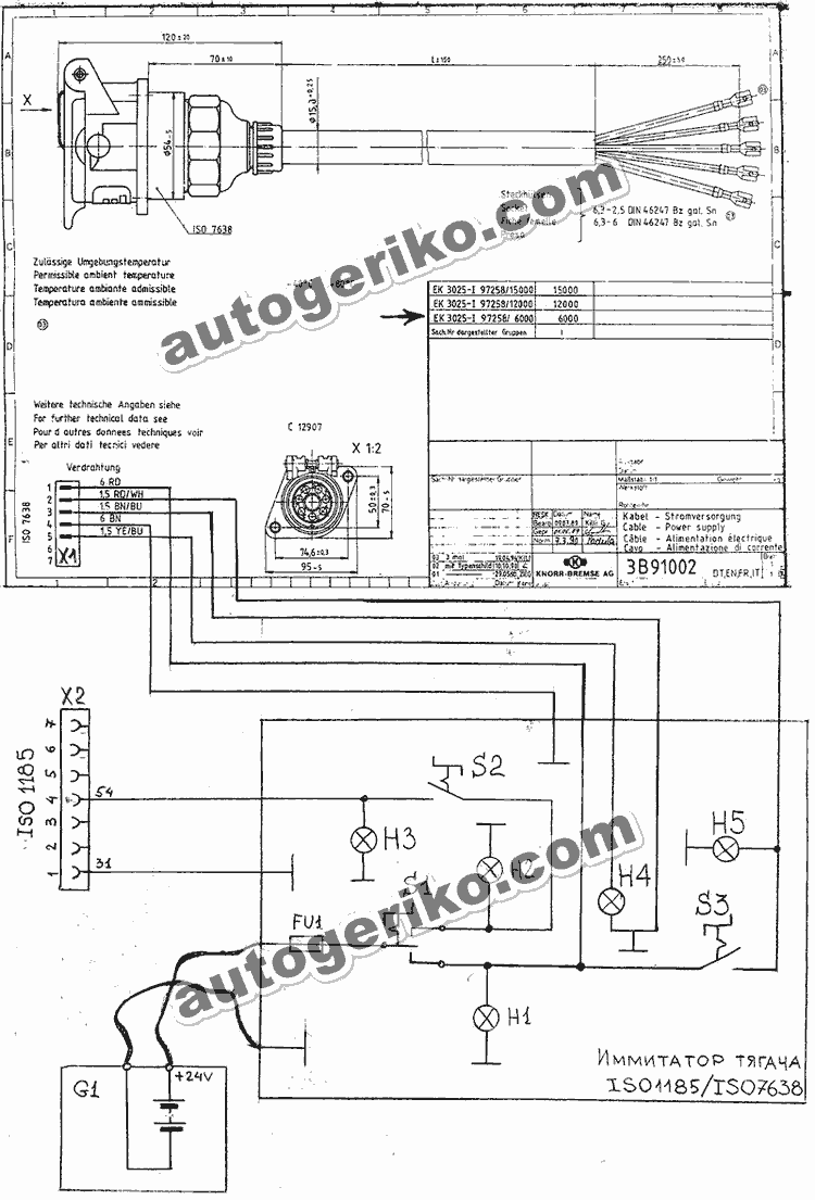 Имитатор прицепа Knorr Bremse