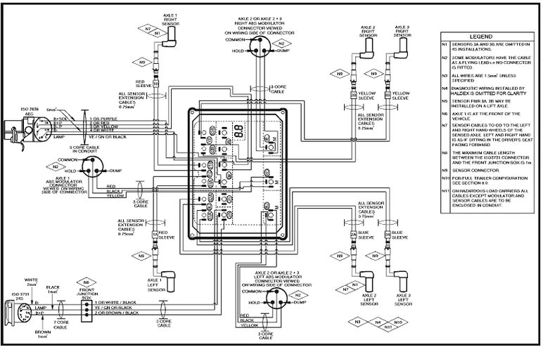 Схемы подключений системы HALDEX