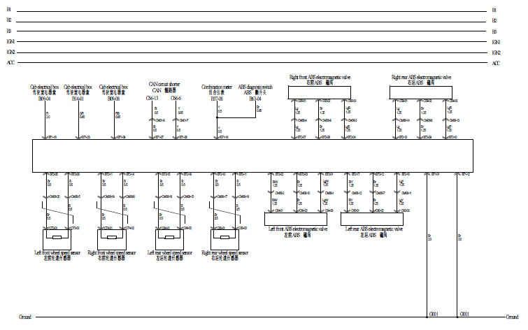 схема системы ABS JAC HFC1042KN