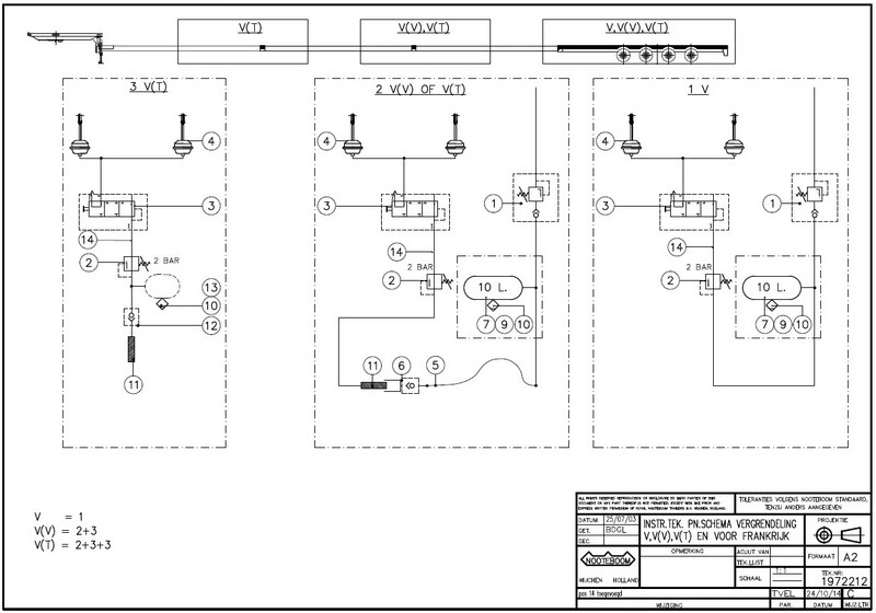 Пневматические и электрические схемы прицепов NOOTEBOOM