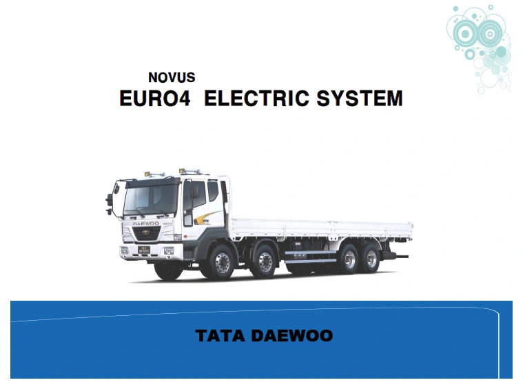 TATA DAEWOO NOVUS - EURO4 ELECTRIC SYSTEM