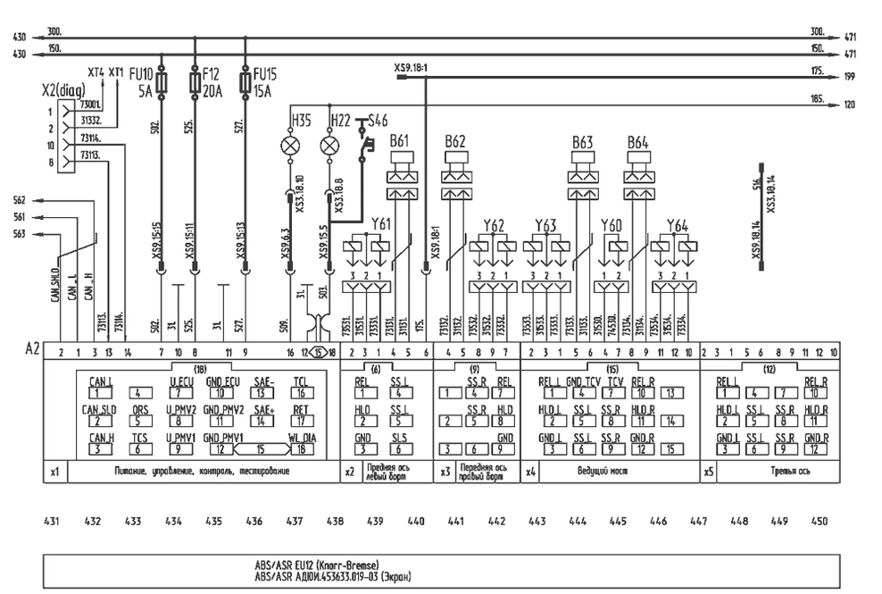 Система ABS/ASR Knorr-Bremse UE12 и «Экран» 