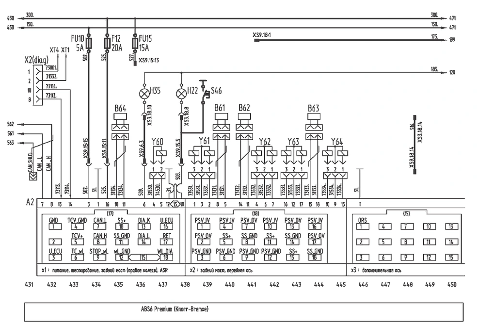 Система ABS/ASR Knorr-Bremse ABS6