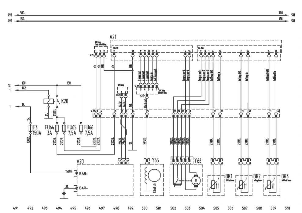 Блок управления климатической установкой Santana XL