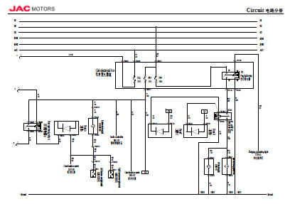хема системы световой сигнализации JAC HFC1042KN 