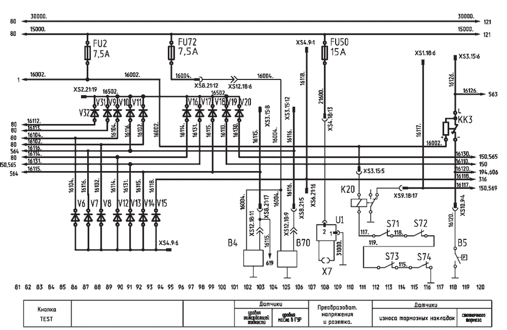 Аварийная звуковая сигнализация, КИП и датчики