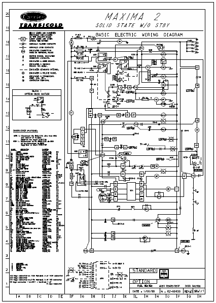 Электросхемы установки CARRIER Maxima 2