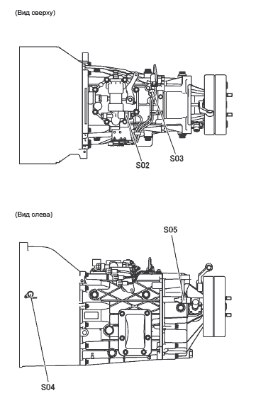 Расположение компонентов Mitsubish Canter (Fuso 4M5 EURO 3)
