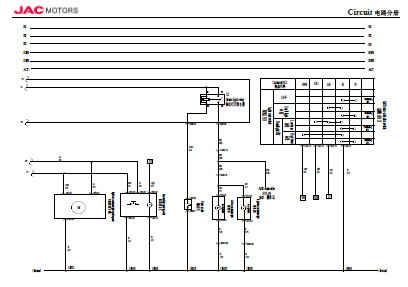 хема системы световой сигнализации JAC HFC1042KN 